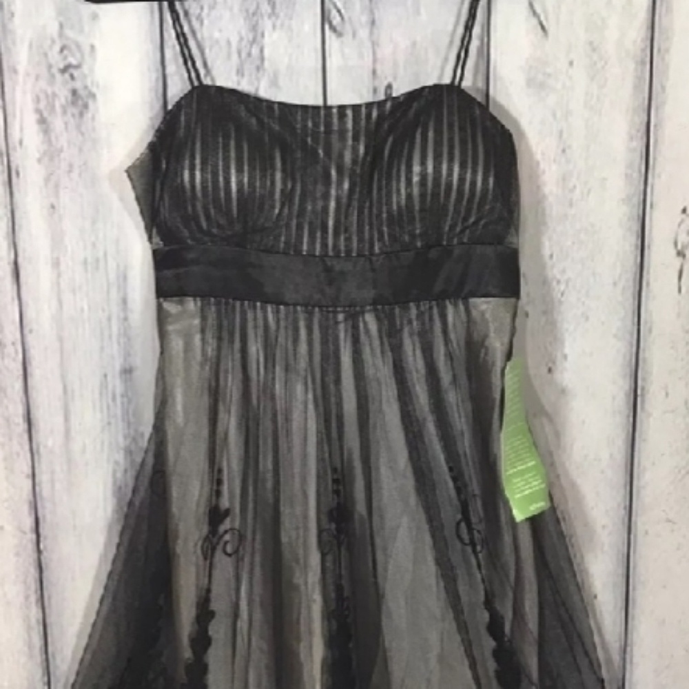 *NWT S.L. Fashions Cocktail Party Dress Black Lace